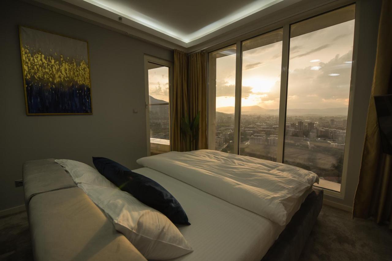 Apartmán Sky Deluxe Skopje Exteriér fotografie