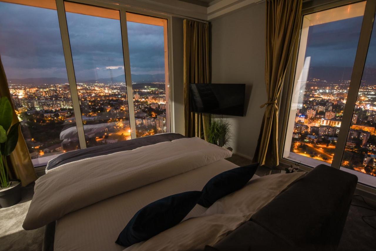 Apartmán Sky Deluxe Skopje Exteriér fotografie