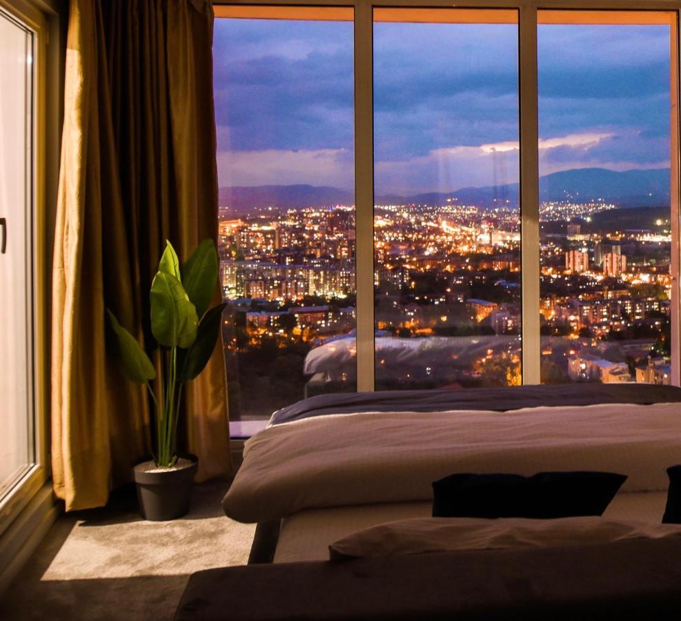 Apartmán Sky Deluxe Skopje Exteriér fotografie